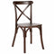 Chivari Kids Fruitwood ToughResin™ Cross Back Chair CXRF-KID-ZG-T