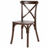 Chivari Kids Fruitwood ToughResin™ Cross Back Chair CXRF-KID-ZG-T