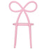 Chivari Kids Pink Resin Bow Chair with Round Seat CBORP-KID-ZG