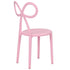 Chivari Kids Pink Resin Bow Chair with Round Seat CBORP-KID-ZG