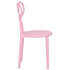 Chivari Kids Pink Resin Bow Chair with Round Seat CBORP-KID-ZG