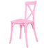 Chivari Kids Pink ToughResin™ Cross Back Chair CXRP-KID-ZG-T