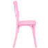 Chivari Kids Pink ToughResin™ Cross Back Chair CXRP-KID-ZG-T