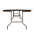 Chivari 72" x 30" (6 Foot) Rectangle Heavy Duty Natural Plywood Folding Banquet Table TPLYRT7230MG-KID-AX-T
