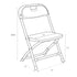 Chivari Kids Pink Folding Chair (Steel-Poly Chair) CFPP-KID-AX-T