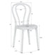 Chivari Kids Cool White Resin Bentwood Festive Chair CBFRW-KID-ZG-T