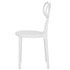 Chivari Kids White Resin Bow Chair with Round Seat CBORW-KID-ZG