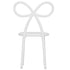 Chivari Kids White Resin Bow Chair with Round Seat CBORW-KID-ZG
