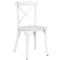 Chivari Kids White ToughResin™ Cross Back Chair CXRW-KID-ZG-T