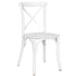 Chivari Kids White ToughResin™ Cross Back Chair CXRW-KID-ZG-T