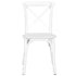 Chivari Kids White ToughResin™ Cross Back Chair CXRW-KID-ZG-T