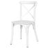 Chivari Kids White ToughResin™ Cross Back Chair CXRW-KID-ZG-T