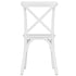 Chivari Kids White ToughResin™ Cross Back Chair CXRW-KID-ZG-T