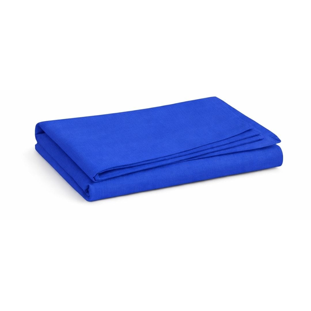 Chivari.com 72" x 24" x 41"H Royal Blue Fitted Expo Table Cover Premium 180 GSM Polyester L-EXPOCVR7224x41H-RBLU-CB-SX