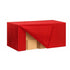 Chivari.com 72" x 24" x 41"H Red Fitted Expo Table Cover Premium 180 GSM Polyester L-EXPOCVR7224x41H-RD-CB-SX