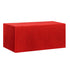 Chivari.com 96" x 24" x 41"H Red Fitted Expo Table Cover Premium 180 GSM Polyester L-EXPOCVR9624x41H-RD-CB-SX