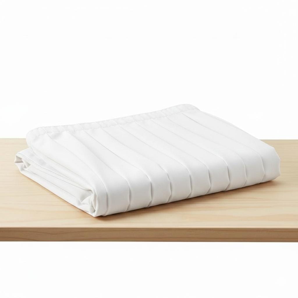Chivari Black Table Skirt for 84" Serpentine Table L-SKIRTTAB-SRP-84-WHT-MCS-T