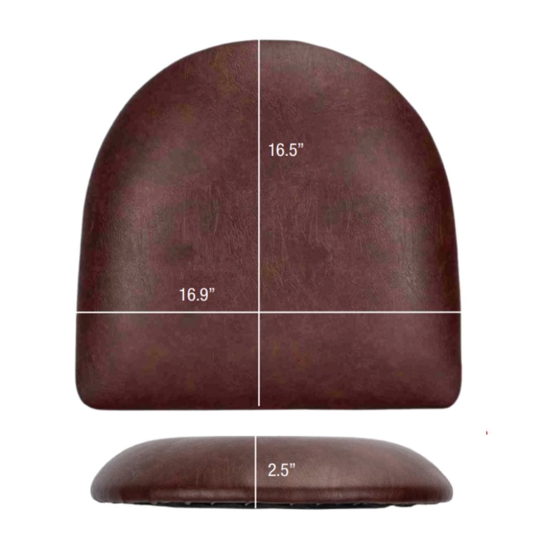 Chivari Replacement Taupe Vinyl Chair Seat for Metal Restaurant Ladder Back Chairs SLVTP-ZF