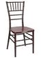 Chivari Mahogany WoodGrain™ Resin Steel Skeleton™ Chiavari Chair CCRMB-STEEL-AX-T