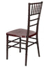 Chivari Mahogany WoodGrain™ Resin Steel Skeleton™ Chiavari Chair CCRMB-STEEL-AX-T