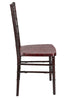 Chivari Mahogany WoodGrain™ Resin Steel Skeleton™ Chiavari Chair CCRMB-STEEL-AX-T