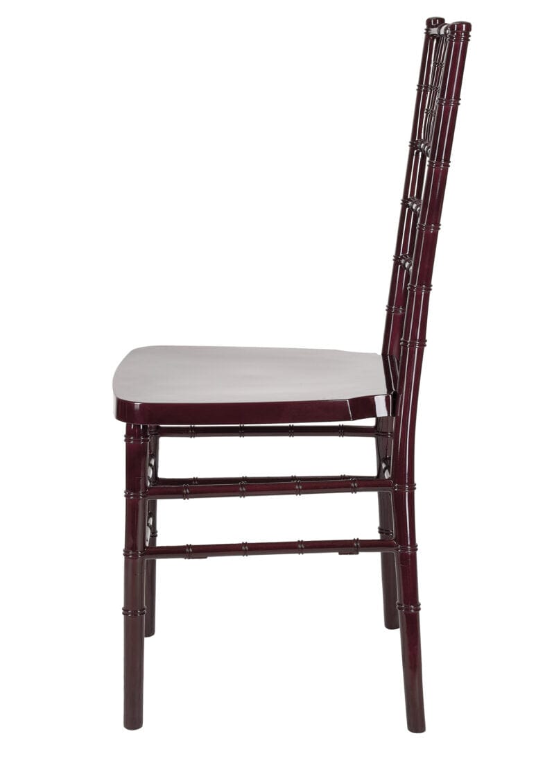 Chivari 40 Chair Pack Mahogany Steel Skeleton™ Resin Chiavari Chair CCRM-STEEL-AX-T-40