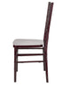 Chivari 40 Chair Pack Mahogany Steel Skeleton™ Resin Chiavari Chair CCRM-STEEL-AX-T-40