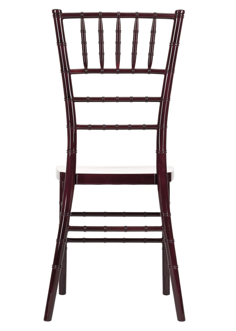 Chivari 40 Chair Pack Mahogany Steel Skeleton™ Resin Chiavari Chair CCRM-STEEL-AX-T-40