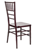 Chivari 40 Chair Pack Mahogany Steel Skeleton™ Resin Chiavari Chair CCRM-STEEL-AX-T-40
