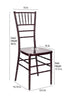 Chivari 40 Chair Pack Mahogany Steel Skeleton™ Resin Chiavari Chair CCRM-STEEL-AX-T-40