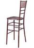Chivari Mahogany WoodGrain™ Resin Steel Skeleton™ Chiavari Barstool BCRMB-ST-AX-T