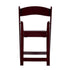 Chivari Mahogany Resin Folding Chair with Black Cushion CFRM-AX-T