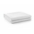 Chivari White 90" x 132" Rectangle Tablecloth Majestic Dupioni TBC-90X132067S-A1