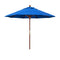 California Umbrellas Royal Blue 9' Hardwood Patio Umbrella, Olefin Canopy CAL-MARE908-F03