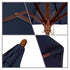 California Umbrellas Navy Blue 9' Hardwood Patio Umbrella, Olefin Canopy CAL-MARE908-F09