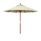 California Umbrellas Antique Beige 9' Hardwood Patio Umbrella, Olefin Canopy CAL-MARE908-F22