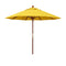 California Umbrellas Lemon 9' Hardwood Patio Umbrella, Olefin Canopy CAL-MARE908-F25