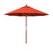 California Umbrellas Sunset 9' Hardwood Patio Umbrella, Olefin Canopy CAL-MARE908-F27