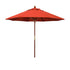 California Umbrellas Sunset 9' Hardwood Patio Umbrella, Olefin Canopy CAL-MARE908-F27