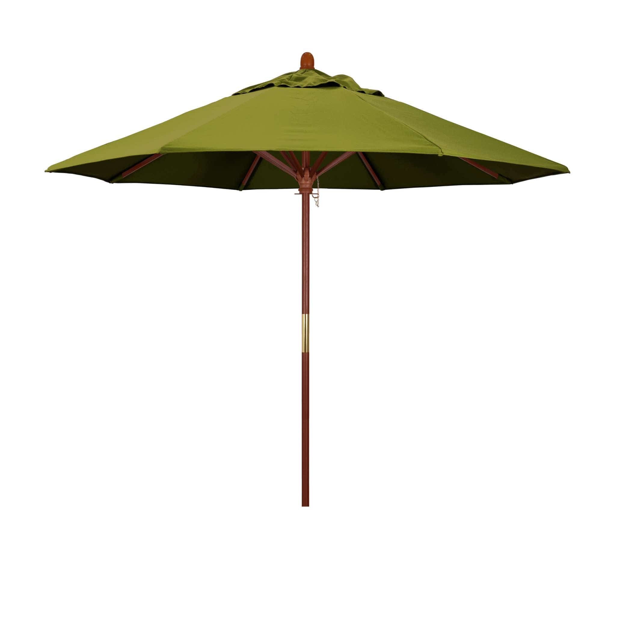 California Umbrellas Kiwi 9' Hardwood Patio Umbrella, Olefin Canopy CAL-MARE908-F55