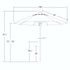 California Umbrellas Hunter Green 9' Hardwood Patio Umbrella, Olefin Canopy CAL-MARE908-F08