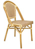 Toulouse Beige and Maroon French Bistro Set Includes 40" Table and 4 Chairs FBK-BM-WM4-AX