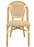 Toulouse Beige and Maroon French Bistro Set Includes 40" Table and 4 Chairs FBK-BM-WM4-AX