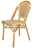 Toulouse Beige and Maroon French Bistro Set Includes 40" Table and 4 Chairs FBK-BM-WM4-AX