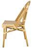 Toulouse Beige and Maroon French Bistro Set Includes 40" Table and 4 Chairs FBK-BM-WM4-AX