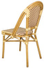 Toulouse Beige and Maroon French Bistro Set Includes 40" Table and 4 Chairs FBK-BM-WM4-AX