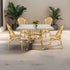 Toulouse Beige and Maroon French Bistro Set Includes 48" x 36" Table and 4 Chairs FBK-SQ-BM-WM4-AX