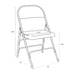 Chivari Black Metal Folding Chair CFMBL-CX-T
