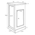 Chivari 24" x 24" White Bar Post with HPL Top for Bar Setups and Displays BAR-POST-24-WHT-AX
