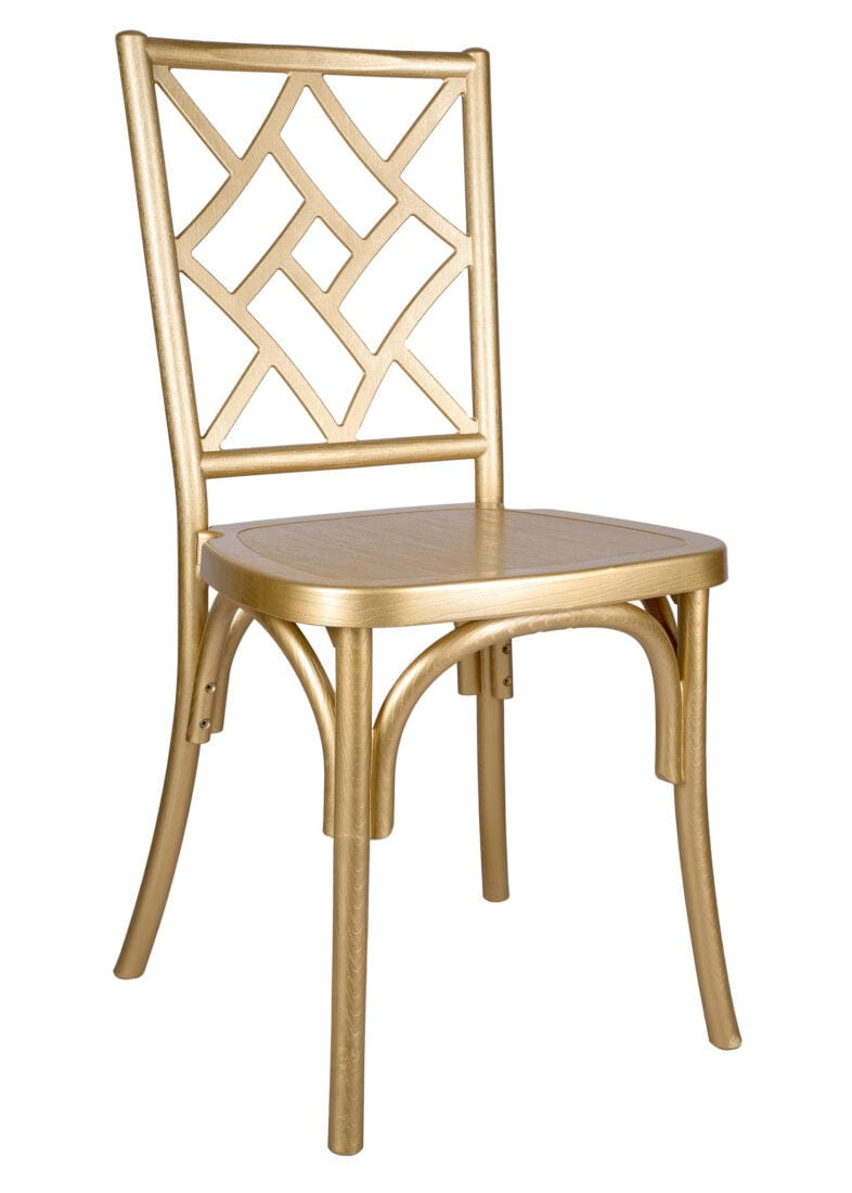 Chivari Gold ToughResin™ Mosaic Chair CMRG-ZG-T